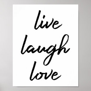 Poster de Live Laugh Love