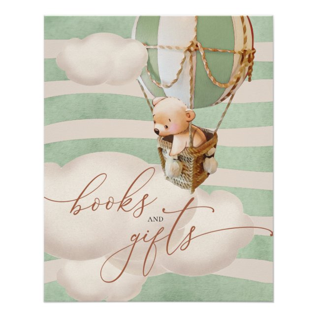 Poster de livres et cadeaux pour bébés Boloon Ours (Devant)