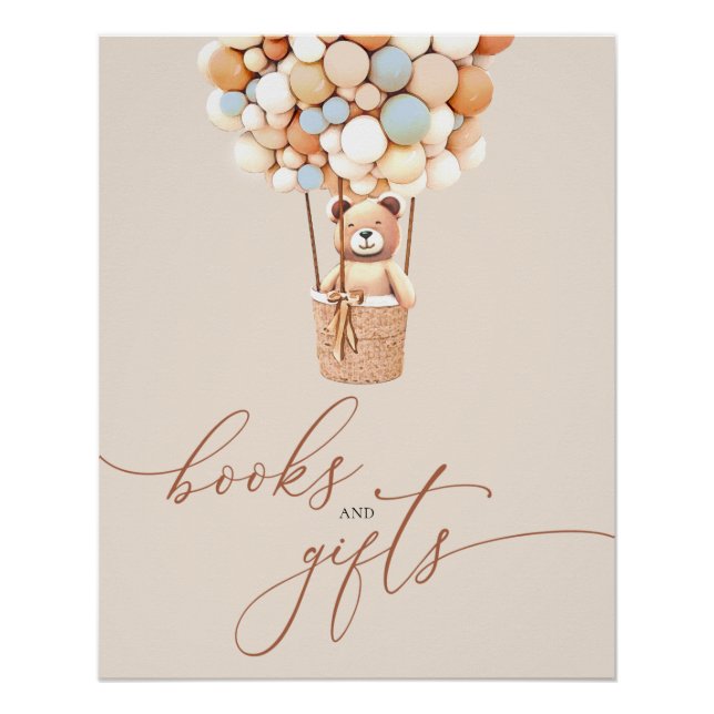 Poster de livres et de cadeaux pour bébés Bear Bal (Devant)