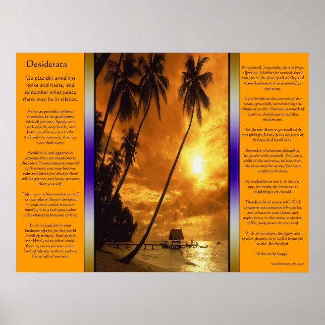 Poster de l'oasis de l'île Desiderata Enchanter (Devant)