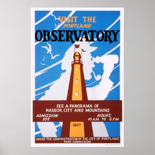 Poster de l'Observatoire de Portland, Maine