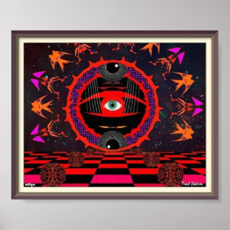 Poster de l'oeil psychédélique