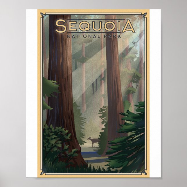 Poster de l'oeuvre d'art du Parc national de Sequo (Devant)