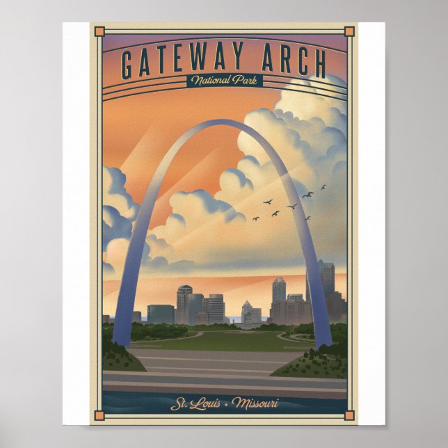 Poster de l'oeuvre d'art Gateway Arch National Par (Devant)