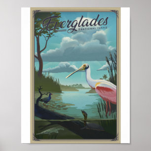 Poster de l'oeuvre d'Everglades National Park Lith