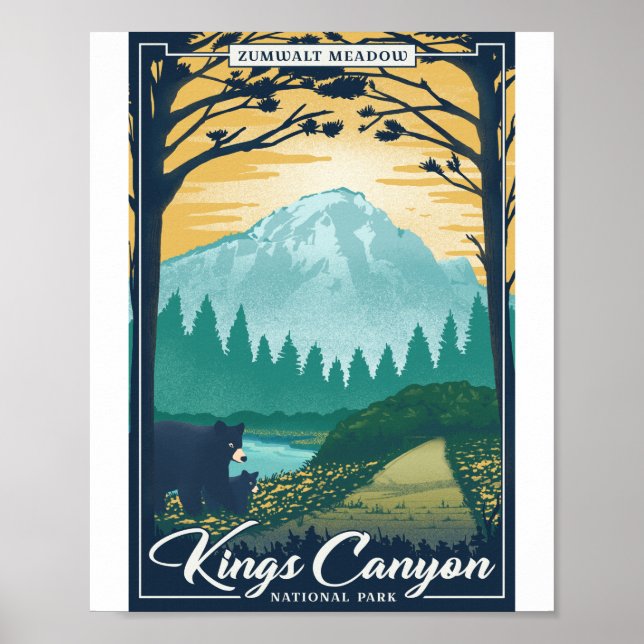 Poster de l'oeuvre du Parc national Kings Canyon L (Devant)