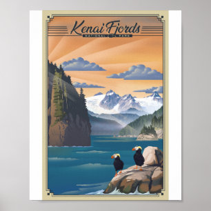 Poster de l'oeuvre Kenai Fjords National Park Lith