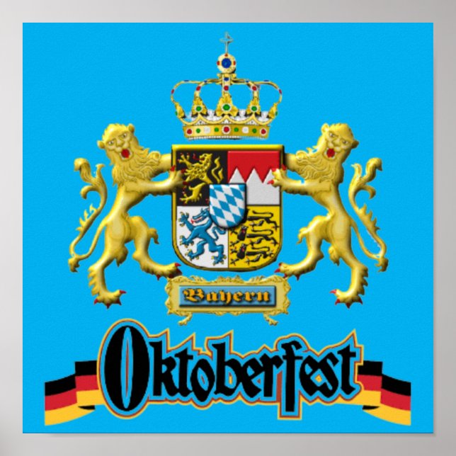 Poster de l'Oktoberfest Bavarian Crest (Devant)
