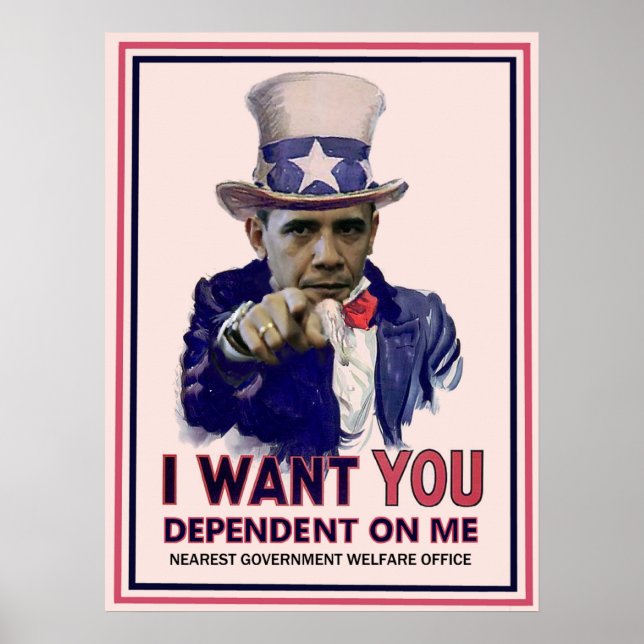 Poster de l'oncle Sam Obama (Devant)