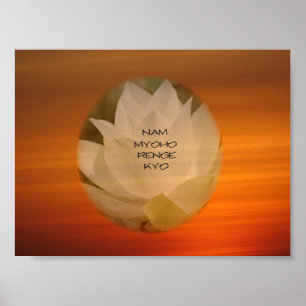 Poster de Lotus "Nam Myoho Renge" Kyo