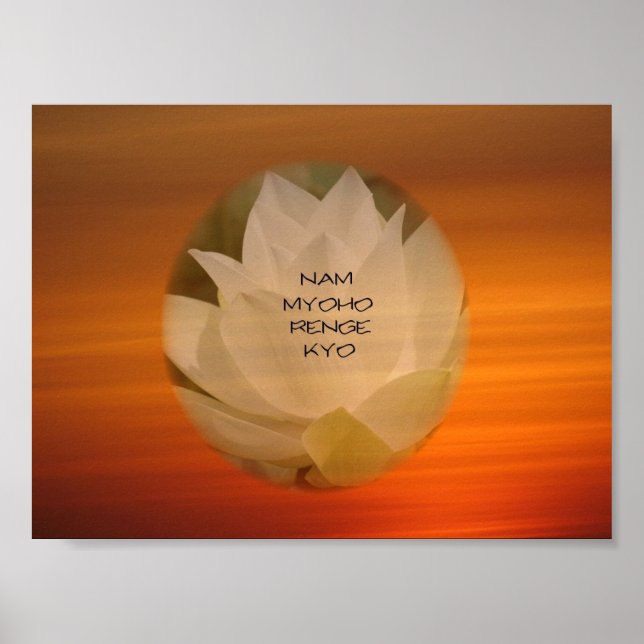 Poster de Lotus "Nam Myoho Renge" Kyo (Devant)