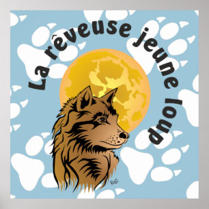 Poster de loups rêveurs