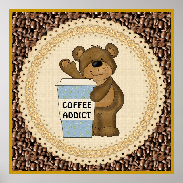 Poster de l'Ours Addict Café (Devant)