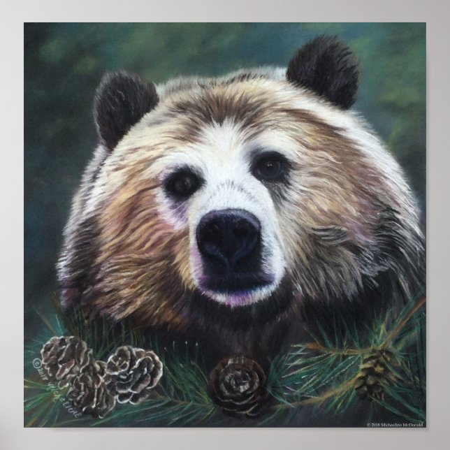 Poster de l'ours pensif (Devant)