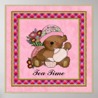 Poster de l'Ours Tea Time