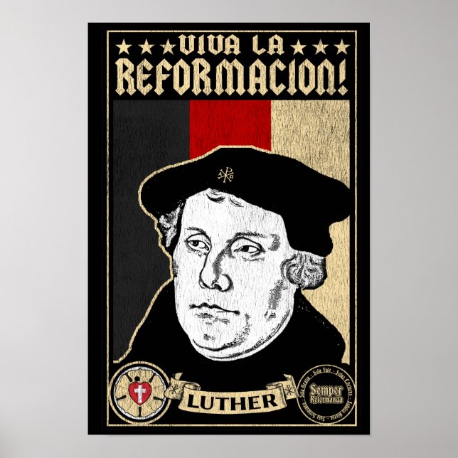 Poster de Luther pour la Réforme du 500e anniversa (Devant)