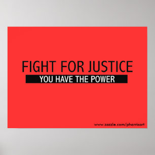 Poster de lutte pour la justice