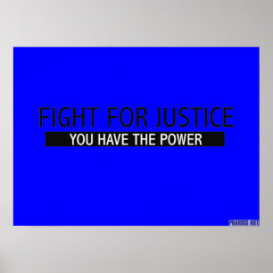 Poster de lutte pour la justice