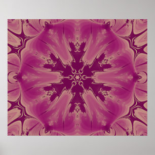 Poster De magnifiques teintes violettes de fleurs exotiqu