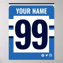 Poster de maillot de rugby personnalisé Bath