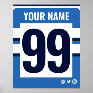 Poster de maillot de rugby personnalisé Bath