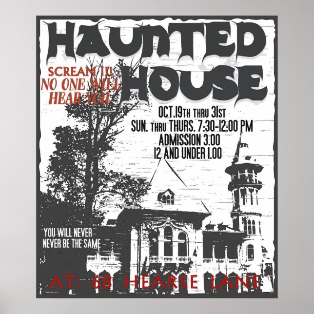 POSTER DE MAISON HAUNÉ (Devant)