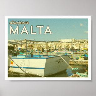Poster de Malte vintage