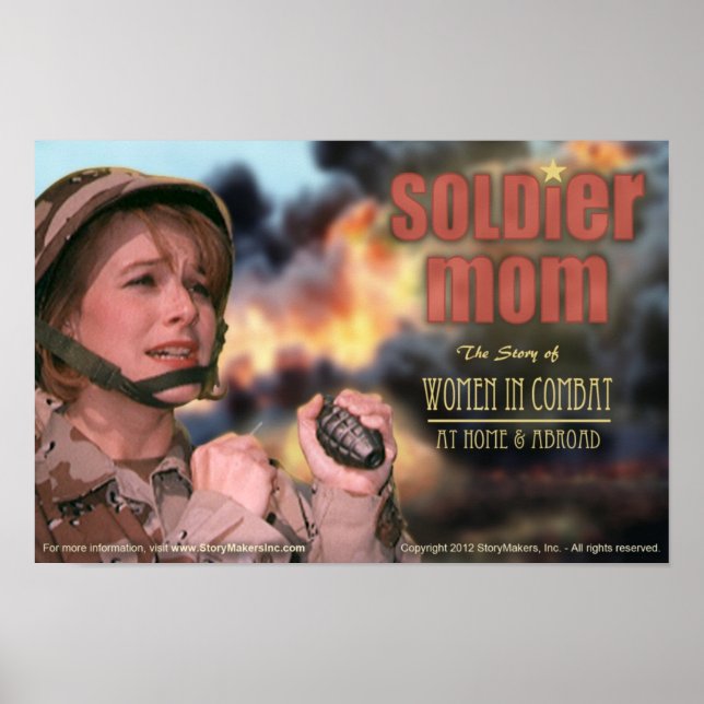 Poster de maman soldat (extra petit) (Devant)