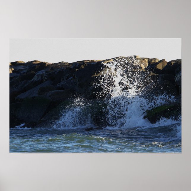 Poster de Manasquan Jetty Waves (Devant)