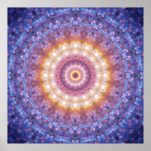 Poster de Mandala cosmique - Poster de méditation