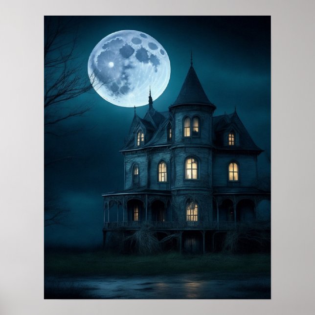 Poster de manoir hanté (Devant)