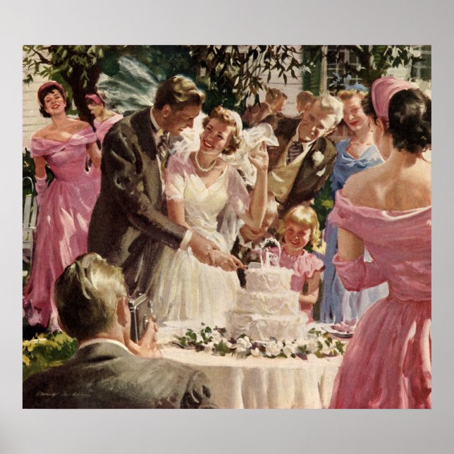 Poster de mariage vintage (Devant)