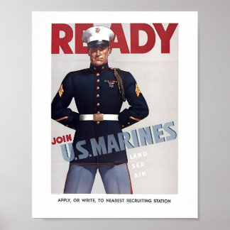 Poster de Marine Recruter Us