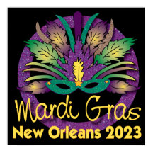 Poster de Masque Mardi Gras - 2023 - Nouvelle-Orlé