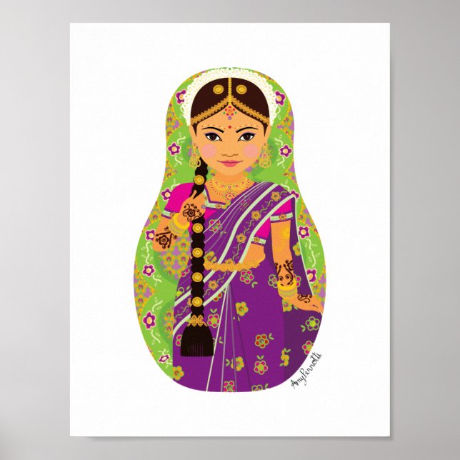 Poster de Matryoshka, une mariée du Sud de l'Inde (Devant)