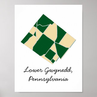 Poster de matte d'archives de l'AP, Lower Gwynedd