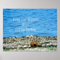 Poster de message de boîte rouillée par Blue Water