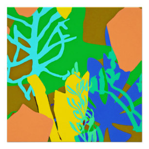 Poster De mignons Motifs océaniques. Commandez dès mainte