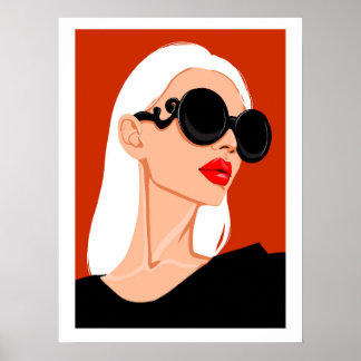 Poster de mode, Art féminin, Appartement, OEuvre m