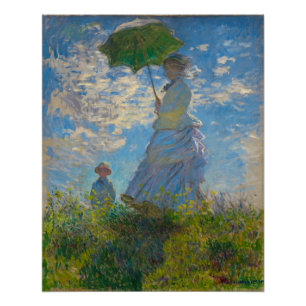 Poster de Monet's Woman with Parasol