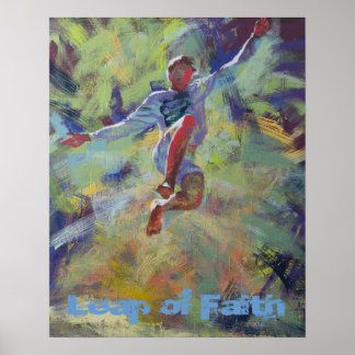 Poster de motivation Leap of Faith