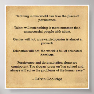 Poster de motivation - PErésistance