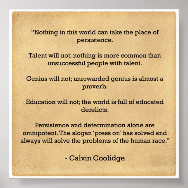 Poster de motivation - PErésistance (Devant)