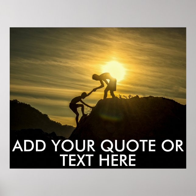 Poster de motivation personnalisé - Sommet de la m (Devant)