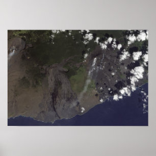 Poster De multiples panaches soufflent vers le sud-sud-ou