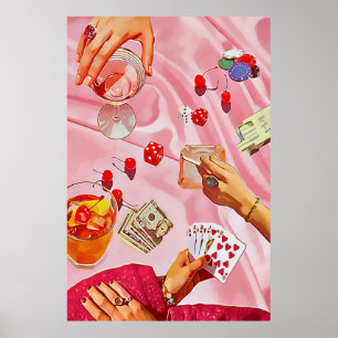 Poster de mur de cartes à jouer