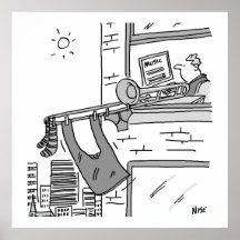 Poster de musicien Drôle Joueur de Trombone