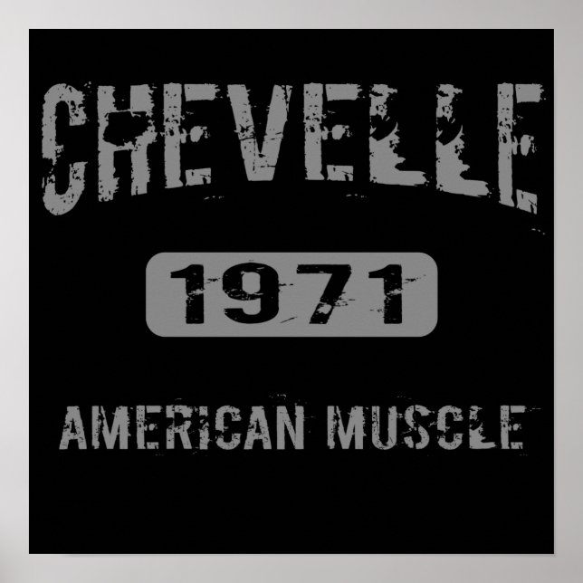 Poster de musique américaine Chevelle 1971 (Devant)