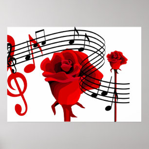 Poster de musique Rose et d'amour