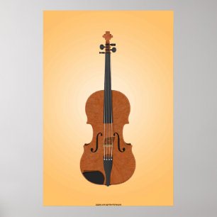 Poster de musique : Violon modèle 3D